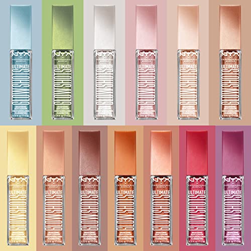 NYX PROFESSIONAL MAKEUP Ultimate Glow Shots, Liquid Eyeshadow, Long-Lasting Shimmer Eye Shadow with Vitamin C - Come Thru ...