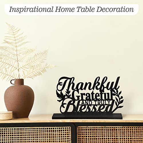 Geetery Inspirational Table Centerpieces Wooden Religious Inspirational Home Decoration Motivational Blessed Table Decor f...
