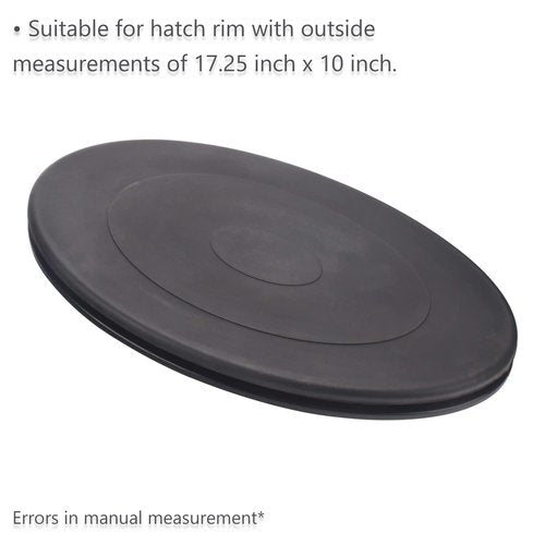 KitchenKipper Necky Kayak Valley Oval Hatch Cover Compatible with Valley Sea Kayaks, Fits Some Older Wilderness Systems Kayaks, Outer Edge Dimensions 18.46" x 11.14"