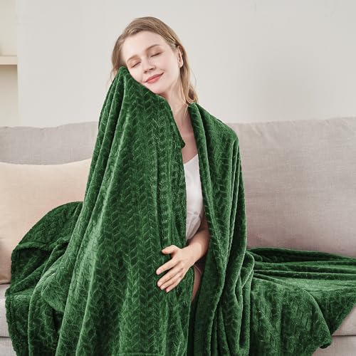Inhand Fleece Throw Blanket, Super Soft Flannel Cozy for Adults, Washable Lightweight for Couch, Sofa, Bed, Office, Warm P...