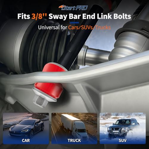 3/8" Universal Sway Bar Bushings Kit,Stabilizer Bar Bushing Repair,Stainless Steel Washers & Nuts,High-Density Flame-Retar...