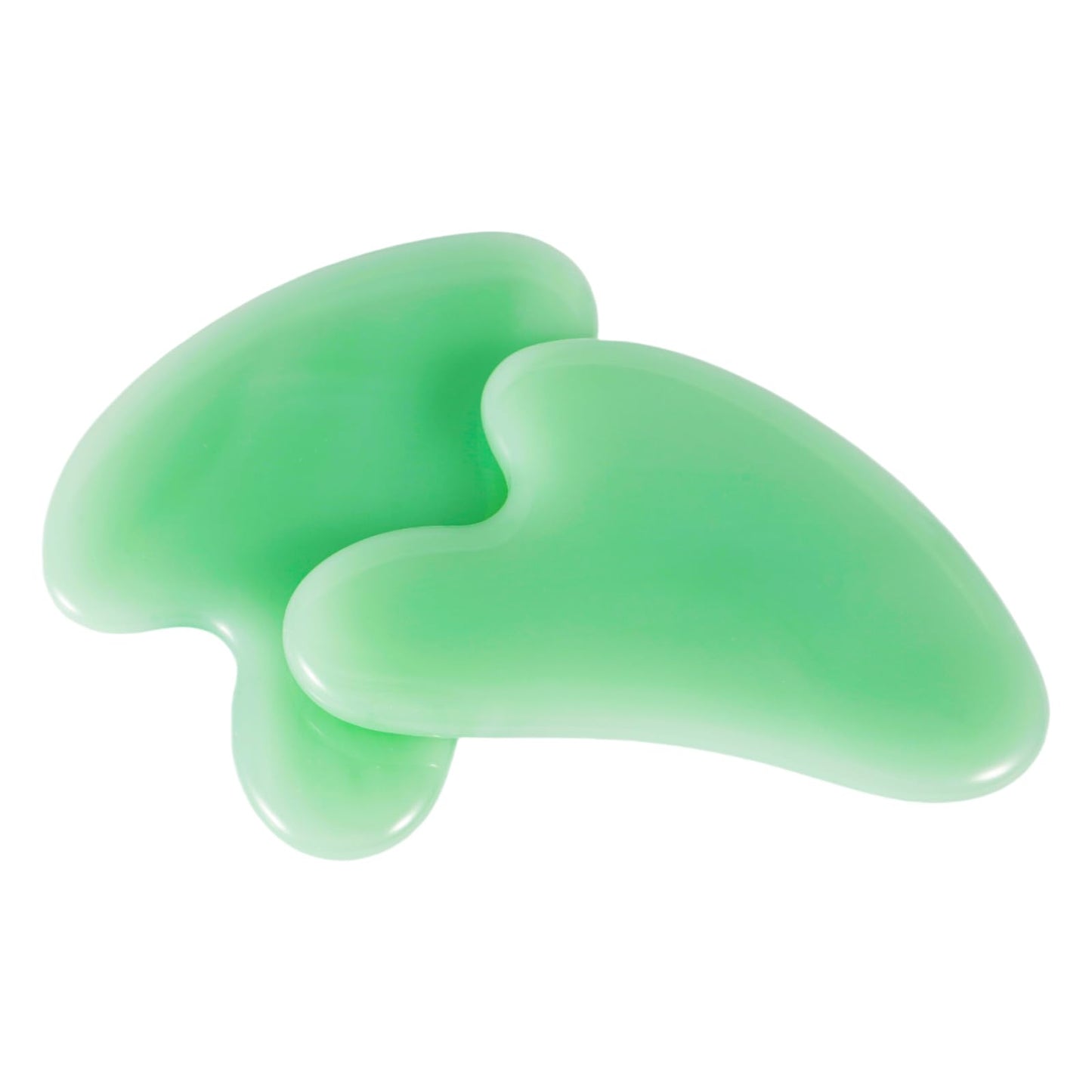 2pcs face gua sha Board Set, gua sha Jade Manual Massage Stick for face and Body, for Sculpting jaw line and eliminating Puffine