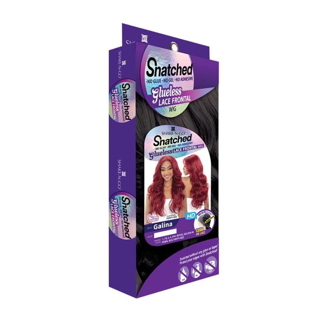Shake-N-Go Snatched Glueless Lace Frontal Synthetic Wig - Galina (POPPY-RED)