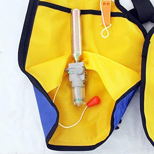 Top Safety Adult Life Jacket with Whistle - Manual Version Inflatable Lifejacket Life Vest Preserver PFD for Boating Fishi...