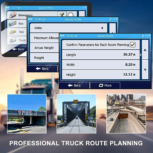 Car GPS Navigation 7 Inch Truck Navigator Latest Maps Touch Screen Vehicle GPS Commercial Trucker Voice Navigation Speedin...