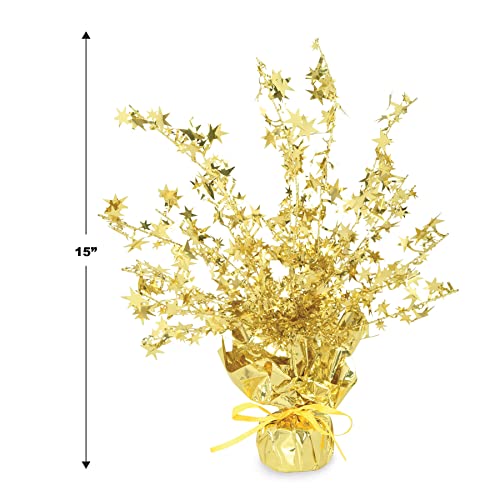 Beistle Gold Star Gleam 'N Burst Centerpiece
