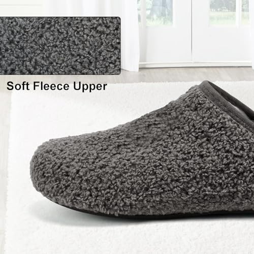 Womens Mens Slippers Fuzzy House Shoes Slipper Socks Rubber Sole Slip On Soft-Lightweight Non Slip Indoor/Outdoor