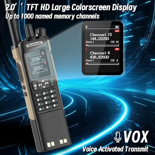 Ham Radio Baofeng DM32 DMR Radio Handheld Rechargeable Walkie Talkies Long Range DM32UV 5RM Two Way Radio NOAA Weather Rad...