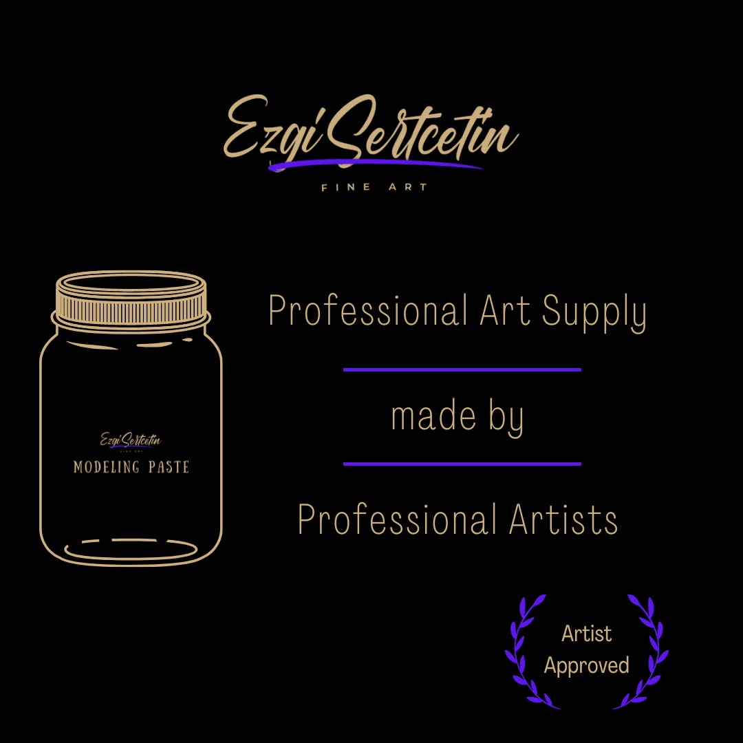 Premium Modeling Paste | Molding Paste | 8 oz | Lightweight Product | Ideal for Artwork and DIY | Perfect Density | by Ezgi Sertcetin