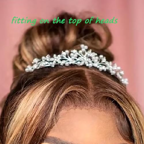 Rhinestone Pearl Tiaras and Crowns Headpieces For Women and flower girls Bridgerton Hair Accessories for Birthday Prom Wed...