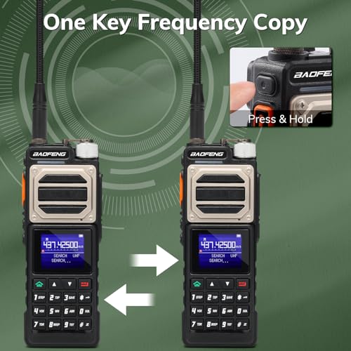 BAOFENG UV-25 10W Ham Radio Handheld, Dual Band Two Way Radio, UHF VHF FM AIR NOAA Receiver, 5200mAh Battery + USB-C Port, 999CH, Long Range Tactical Walkie Talkie, Chirp Programmable