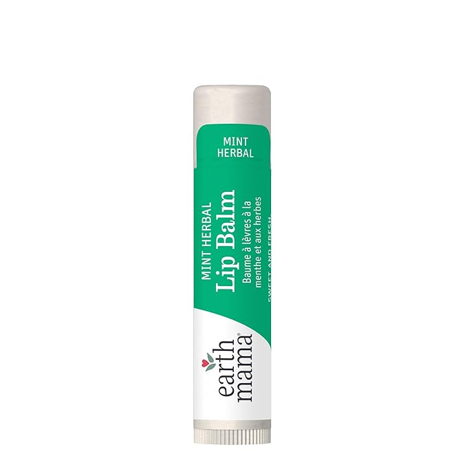 Earth Mama Lip Balm Variety Pack | Quadruplets 4 Pack | Lavender Meringue, Mint Herbal, Coconut Smoothie & Orange Ginger | Soothing & Hydrating Lip Moisturizer | Pregnancy Safe