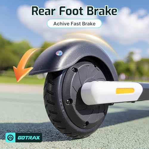 Gotrax GKS Series Electric Scooter for Kids Ages 6-12, Max 3.75/4 Miles & 7.5 Mph by 150W Motor, 6'' Wheel, Thumb Throttle Easy to Ride & Assemble, All-Metal Body Supports 121 lbs for Girls and Boys