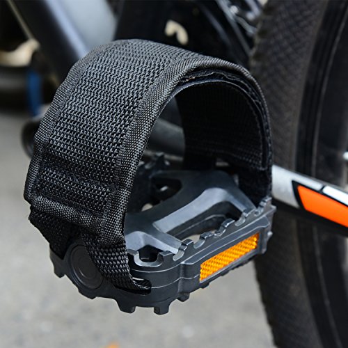 Outus 2 Pairs Kids Bicycle Feet Strap Pedal Straps for Fixed Gear Bike