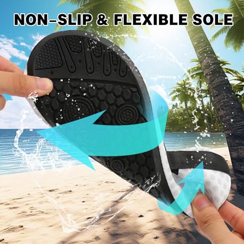 Barefoot Water Shoes for Women Men Non-Slip Yoga Socks Travel Slippers for Outdoor Beach Swim Surf Sport