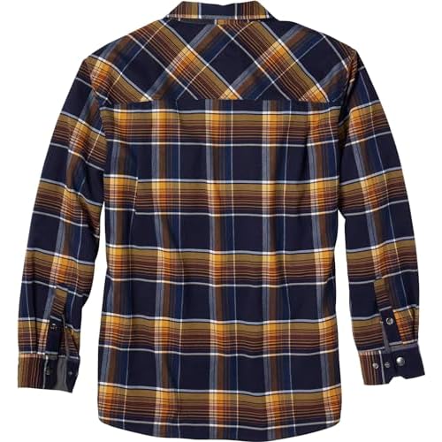 Legendary Whitetails Mens Performance Stretch Plaid Flannel Long Sleeve Snap Down Shirt Moisture Wicking Quick Dry