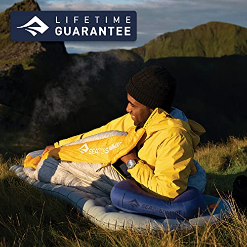 Sea to Summit Aeros Premium Inflatable Travel Pillow, Large (16.5 x 11), Navy Blue