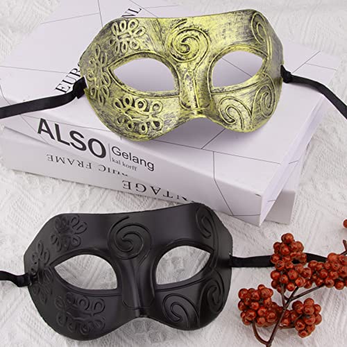 FEQO 64 Pieces Masquerade Masks Vintage Antique Mask Venetian Mask for Women Men