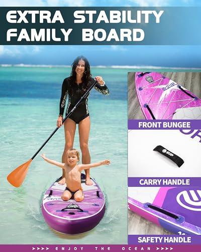 ESUP 11’6 ×34" Extra Wide Paddle Board Inflatable with Premium Sup Board Accessories, Extra Stable Stand Up Paddleboards f...