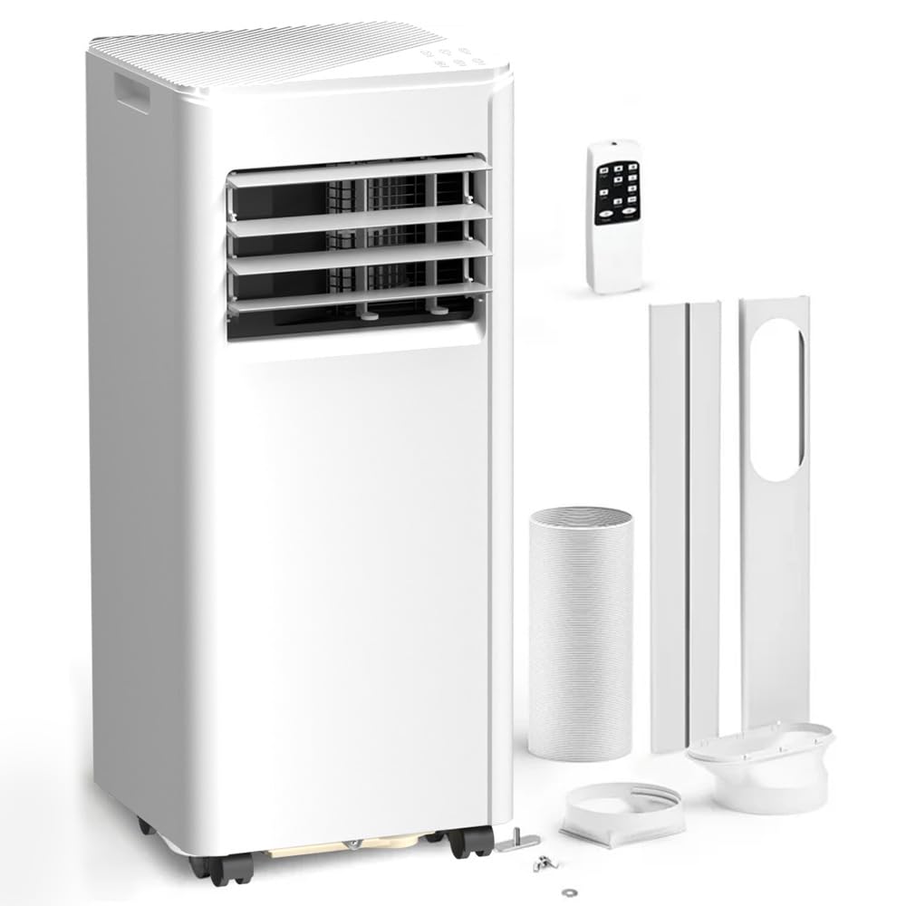 Electactic Portable Air Conditioner 8000 Btu (Ashrae), 3-In-1 Mode Ac Cools Up To 350 Sq. Ft., Led Display & Remote Control, 24H