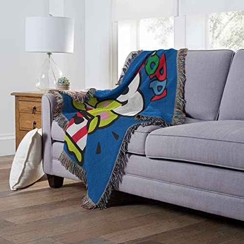 NORTHWEST Woven Tapestry Throw Blanket, 48" x 60", Keroppi Wave Keroppi