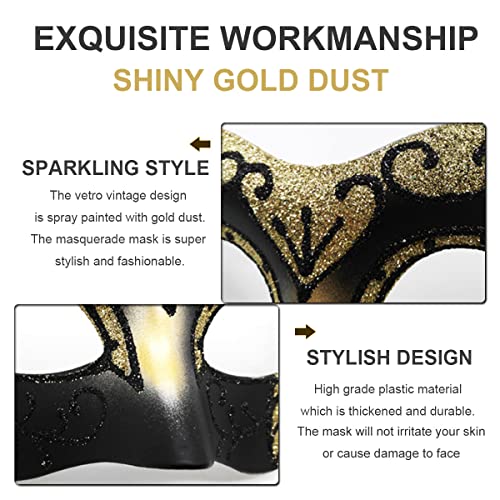 Masquerade Mask for Couples Lace Eye Mask Venetian Carnival Halloween Mask Party Ball Prom Mask Costume Mardi Gras 2Pack