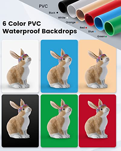 Fasonic 24"x24" Photo Studio Light Box for Photography, Foldable Bi-Color Dimmable Shooting Tent Kit with 240 LED Lights, ...