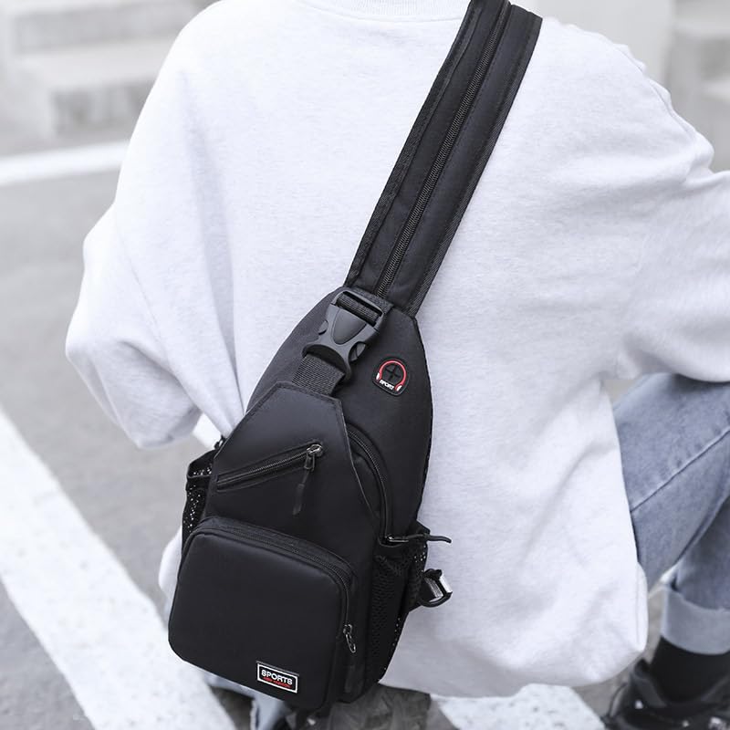 Long Keep Sling Bag Backpack Sports Bag for Men and Women Carrying or Cross-Country Hiking Chest Bag