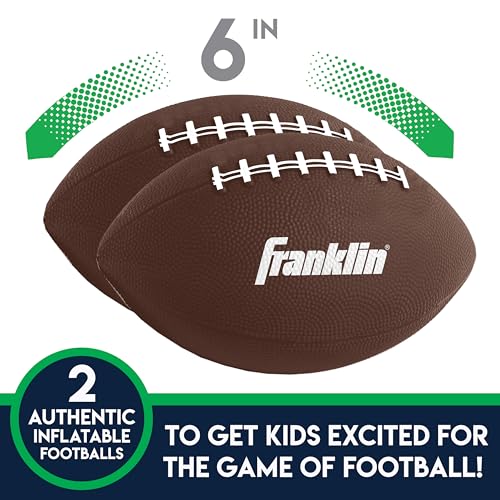Franklin Sports Kids Football Target Toss Game - Inflatable Throwing Target Toy with Soft Mini Footballs - Fun Kids Sports...