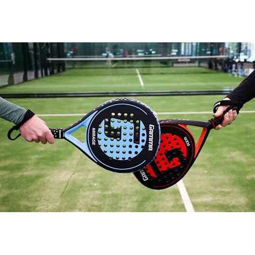 GAMMA Mirage Padel Racket ? Round Shape for Forgiveness & Maneuverability with Large Sweet Spot, Soft Feel - Enhanced Control, Spin, and Comfort for Skill Development