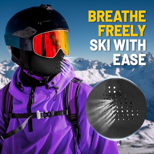 GXCROR Winter Balaclava Ski Mask,Windproof & Thermal,Face Mask for Skiing,Motorcycling,Fishing,Running