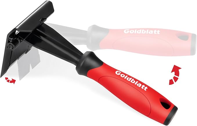 Goldblatt Trim Removal Tool, 3-Inch Baseboard Removal Tool for No-damage the surface, Heavy Duty Pry Bar Removal Multi-Tool for Carpet Tack Strip, Baseboard, Molding, Siding and Flooring Removal