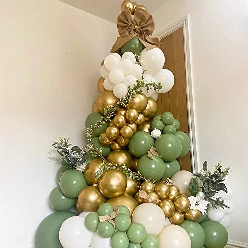 Latex Balloons, 100-Pack Different Sizes 18 12 10 5 Inch Party Balloon Garland Kit (Gold)