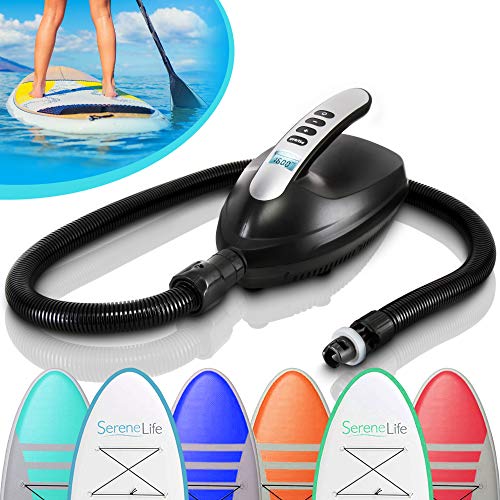 SereneLife Inflatable Stand Up Paddle Board (6 Inches Thick) Bundle with Premium SUP Accessories