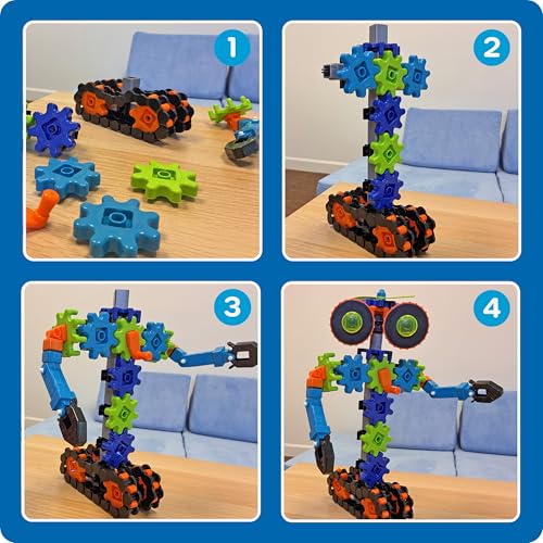 Learning Resources Gears Gears Gears Robots In Motion - Building Toys, STEM Activities, Fine Motor Skills, Toddler Constru...
