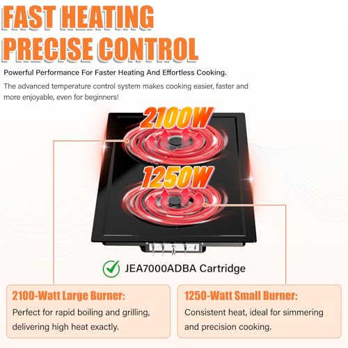 Upgraded JEA7000ADBA Coil Element Cartridge Compatible with Jenn Air Cooktop Replacement Parts, Jenn-Air JEA7000ADB Range ...
