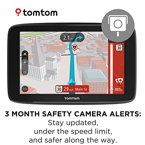 TomTom Go Comfort 5 Inch GPS Navigation Device with Updates via Wi-Fi, Real Time Traffic, Free Maps of North America, Smar...