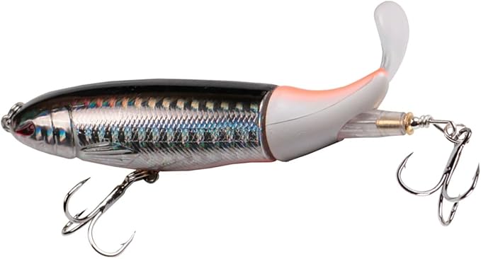 Fishing Lure for Bass, Top Water Fishing Lures with Floating Rotating, Unique Topwater Fishing Lure, Top Water Lures with ...