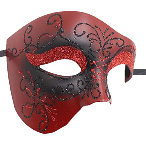 Awlsyj Couples Masquerade Mask Metal Roman Venetian Halloween Mardi Gras Costumes Party Ball Prom Mask