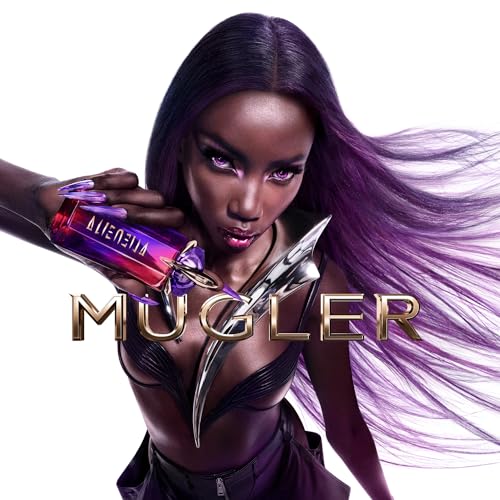 Mugler - Alien Hypersense - Eau de Parfum - Womens Perfume - Floral Woody Scent - Refillable - With Green Mandarin, Pear Accord, Jasmine, & Cashmere - 0.33 Fl Oz