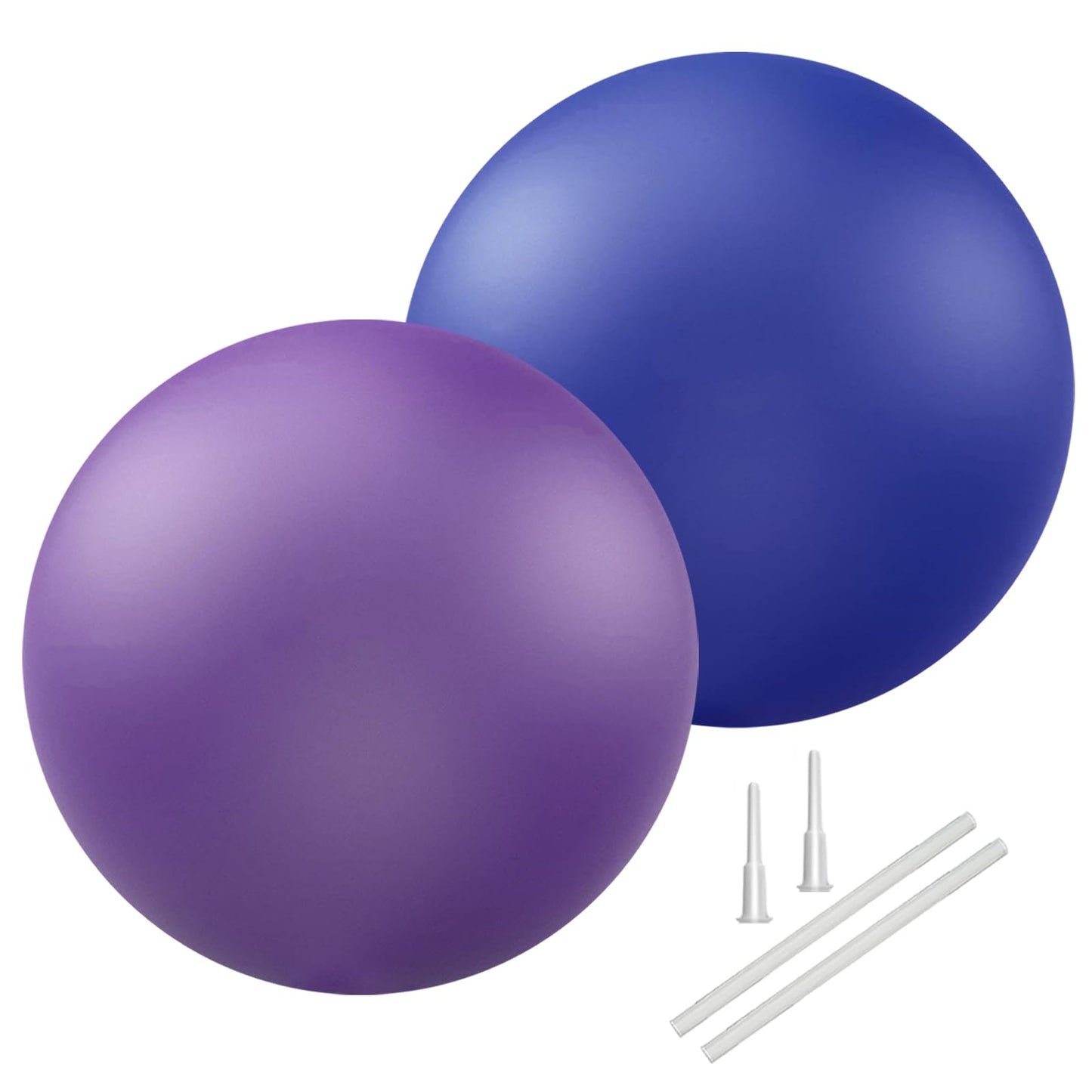 Soft Pilates Ball 9 Inch, Ideal Small Exercise Ball Between Knee Squeeze for Physical Therapy Yoga Core Medicine Abs Pt Bouncy, Mini Rubber Fitball Barre Workout Equipment for Women Men Kid Toddler