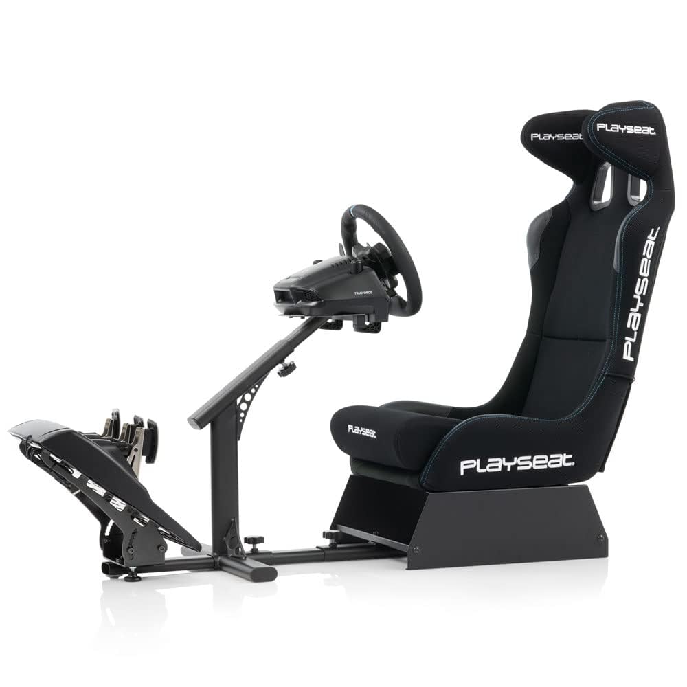 Playseat Evolution Pro Sim Racing Cockpit | Comfortable Racing Simulator Cockpit | Easily Adjustable | Compatible with All Steering Wheels & Pedals on the Market | Supports PC & Console |Actifit