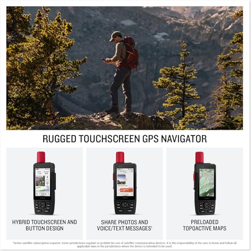 Garmin® GPSMAP® H1i Plus, Premium GPS Handheld Navigator with inReach® Plus Technology to Share Texts, Photos, Voice Memos...