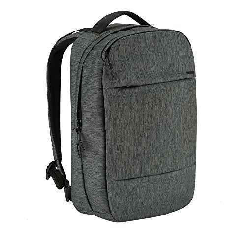 Incase Compact City Backpack ? 18L Everyday Travel Tech Backpack and Laptop Bag for Work or School ? Three Pockets, 16¡± Padded Laptop Sleeve, Quick Access Pocket ? Heather Black