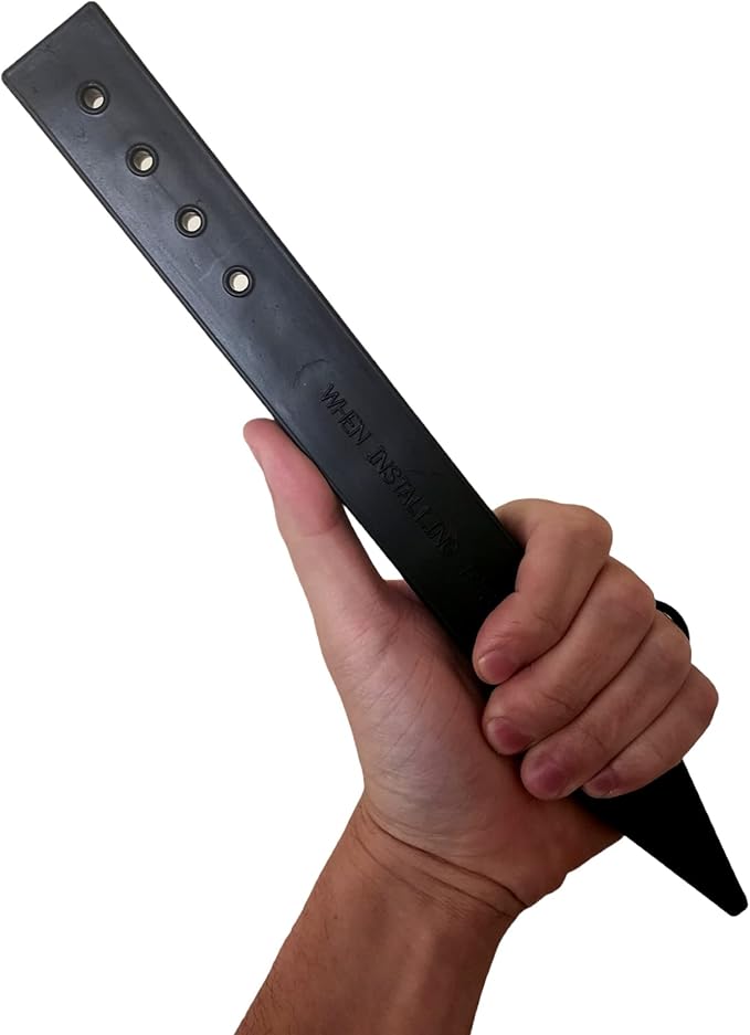 USA Made 80 Pack Heavy Duty, Black Landscape Lawn & Garden Border Edging Stakes - Easy Install Terrace & Bender Board (80)