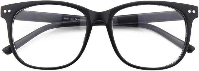 GQUEEN Fake Non Prescription Glasses Clear Lens for Women Men Oversized Frame UV400 Protection, 201581