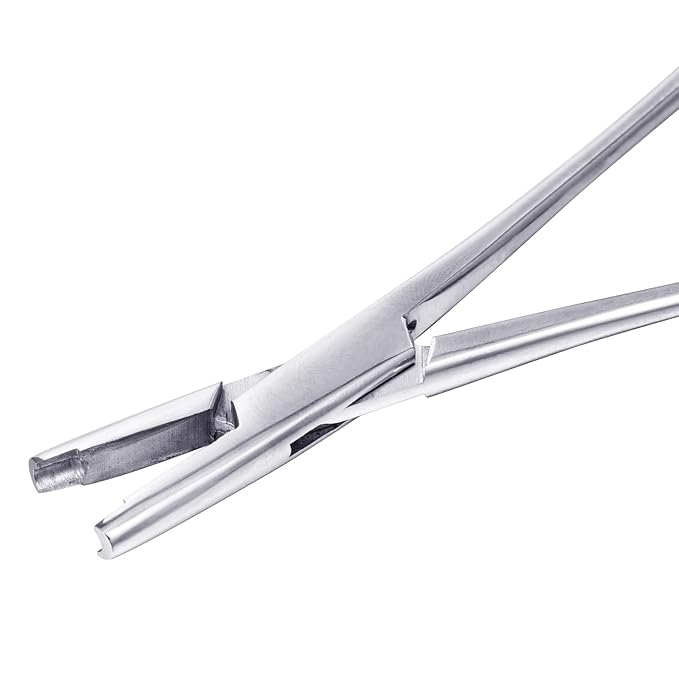 DJCIW 4mm Jaw Piercing Ball Removal Tool,Stainless Steel Dermal Anchor Forceps for Dermal Tops Unscrew or Screw Ball Pliers for Nose Septum Earrings Lip Ring