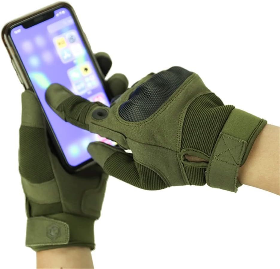 Tactical Gloves Hard Knuckle Gloves with Touchscreen Fingers Hand Gear for Hiking, Camping, Hunting, Combat, Shooting, Cyc...