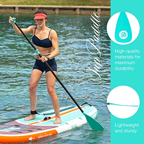 niphean Sup Paddle, 3&4-Piece Adjustable Paddle Board Paddles, Lightweight Floating Kayak Paddle, Detachable Stand Up Padd...