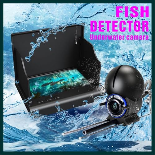 Underwater Fishing Camera with 4.3 Inch LCD, 5000mAh Battery, Infrared Night Vision Light, Portable Fish Finder with 100ft...